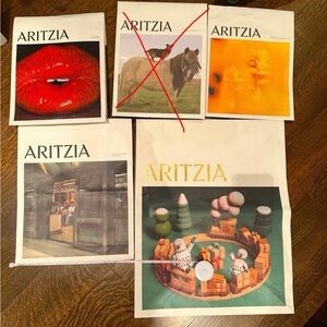 4 Aritzia paper gift bags (see photos for measurements)